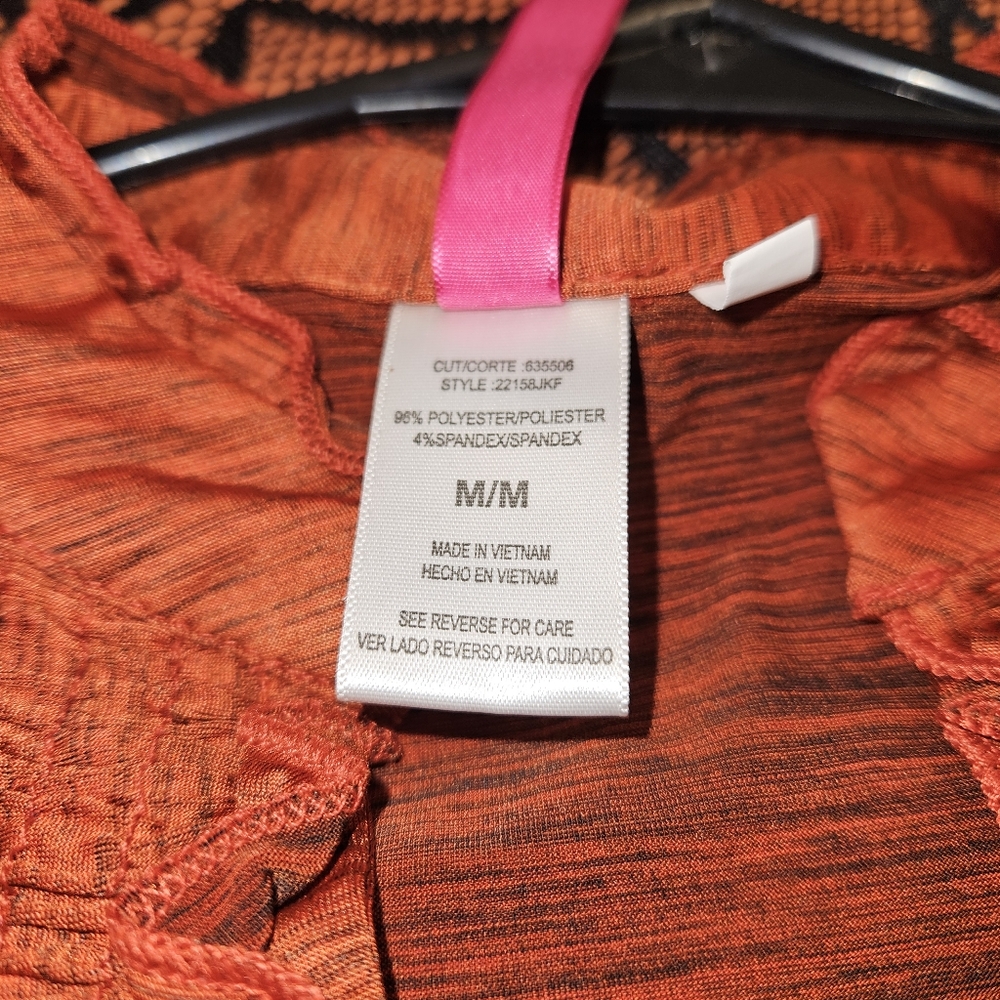 Rustic Orange Size Medium No Stains No Tears - Picture 6 of 6